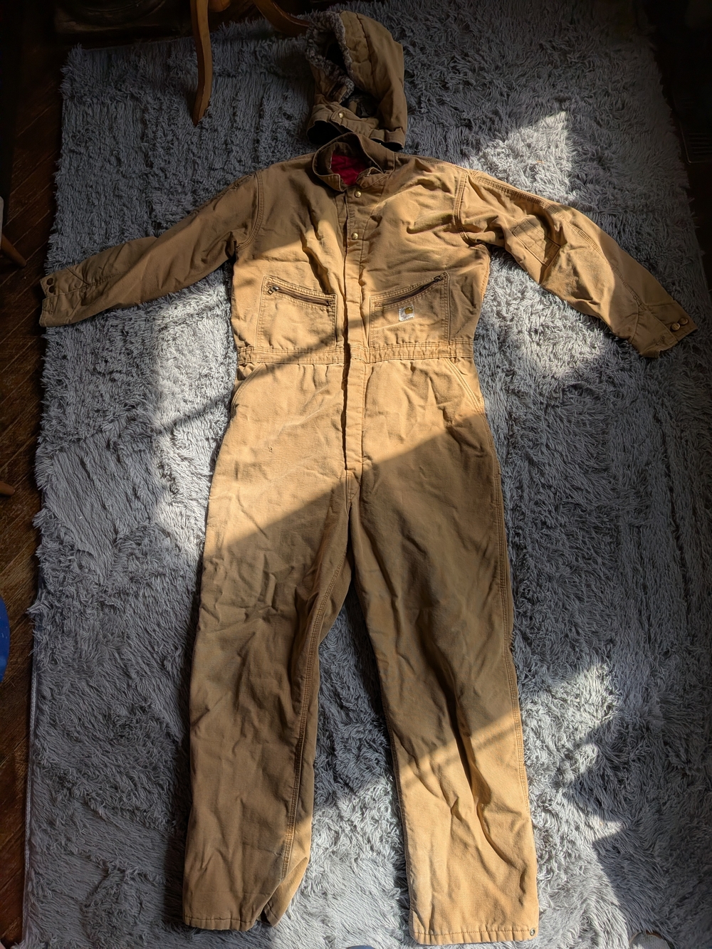 Vintage Carhartt Brown Hooded Performance Coverall